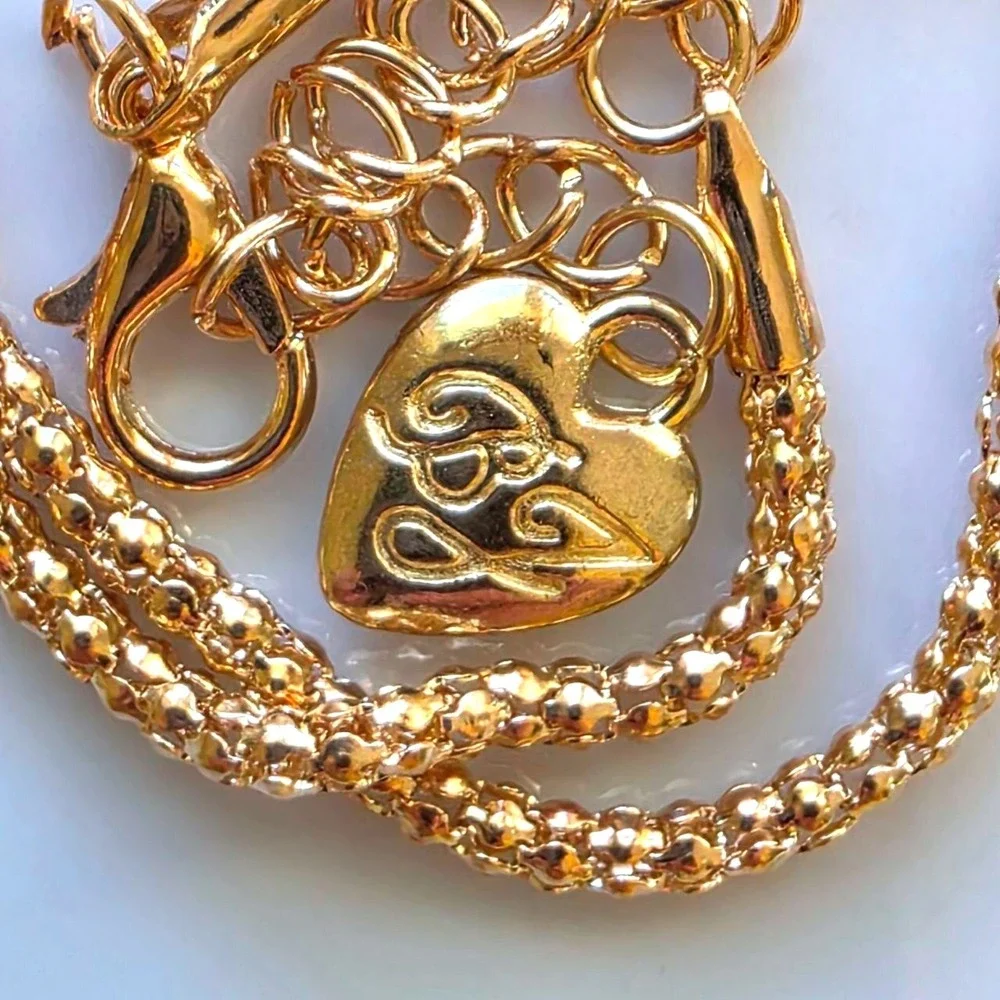 Betsey Johnson Peacock Pendant Necklace Gold-Tone Red Feather Rhinestone‎